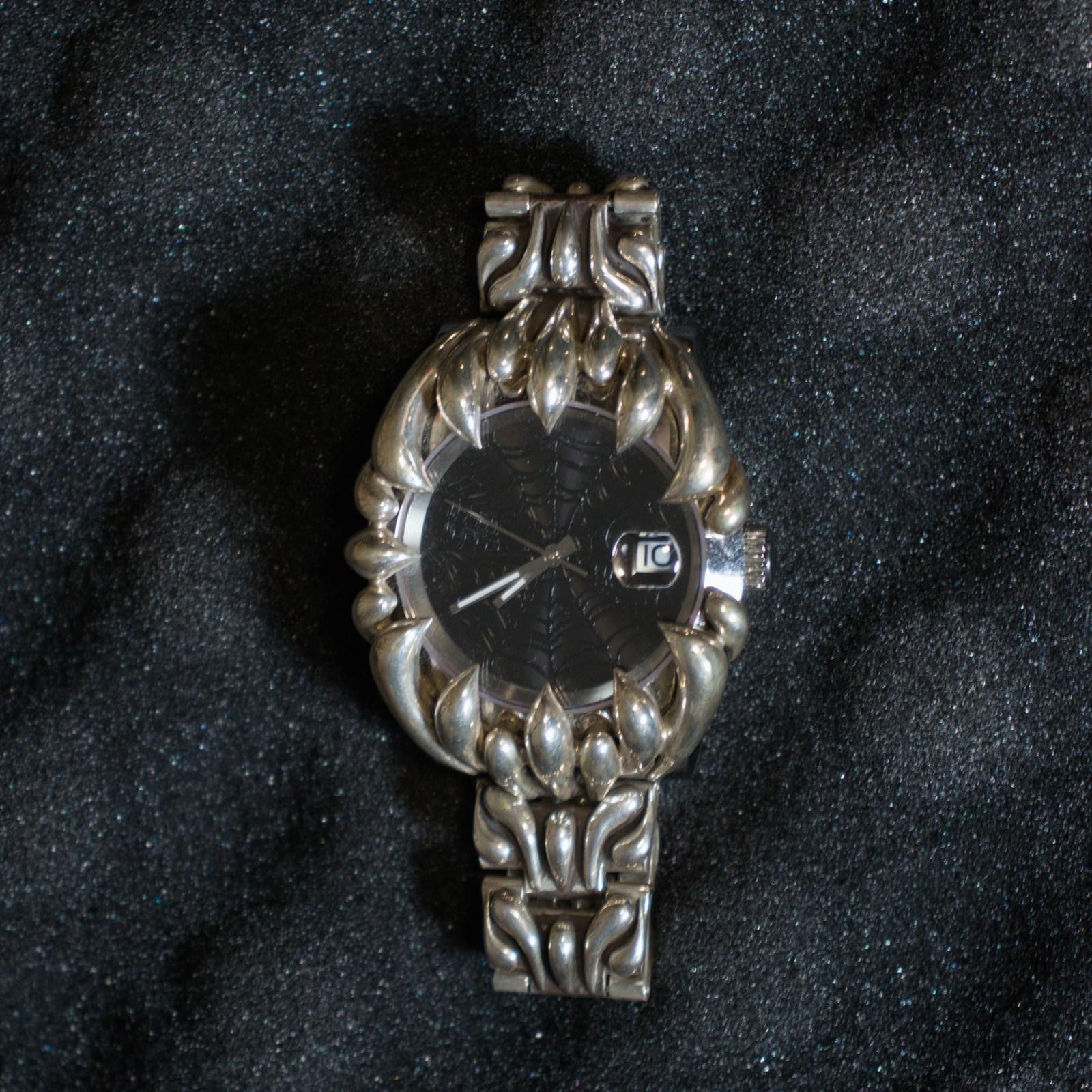 Alabaster Industries Alabaster Industries Black Spiderweb Silver Watch Size ONE SIZE - 2 Thumbnail