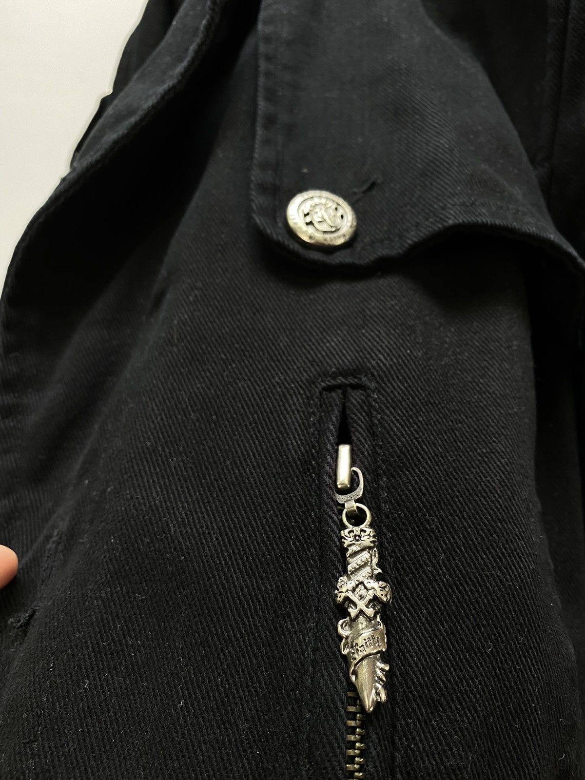 Other Vintage Faith Connexion Black Trench Coat Jacket Men’s Black Size US M / EU 48-50 / 2 - 3 Thumbnail