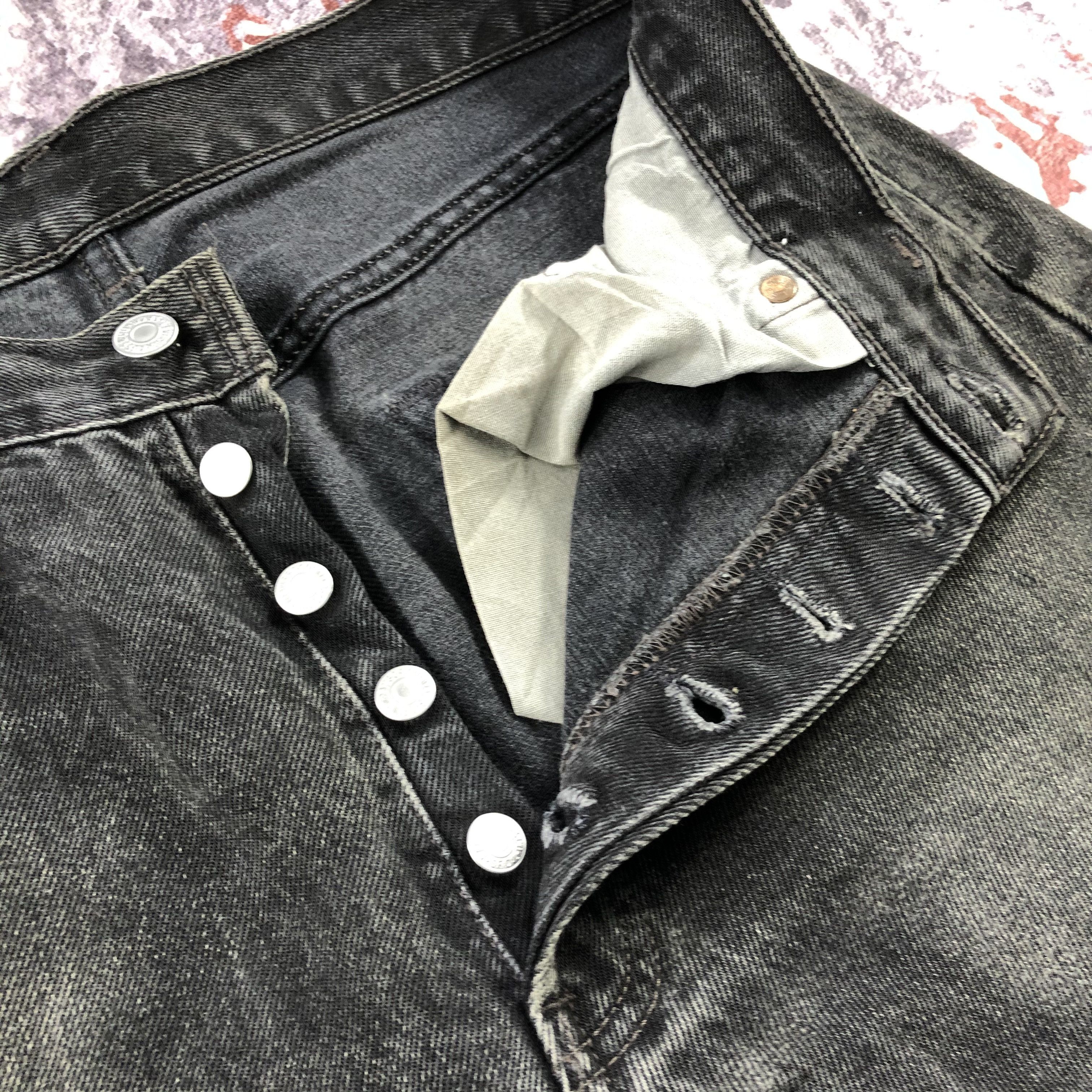 Levi's Vintage 90s Ripped Levis 501 Earth Tone Jeans-JM2282 Size US 33 - 11 Thumbnail