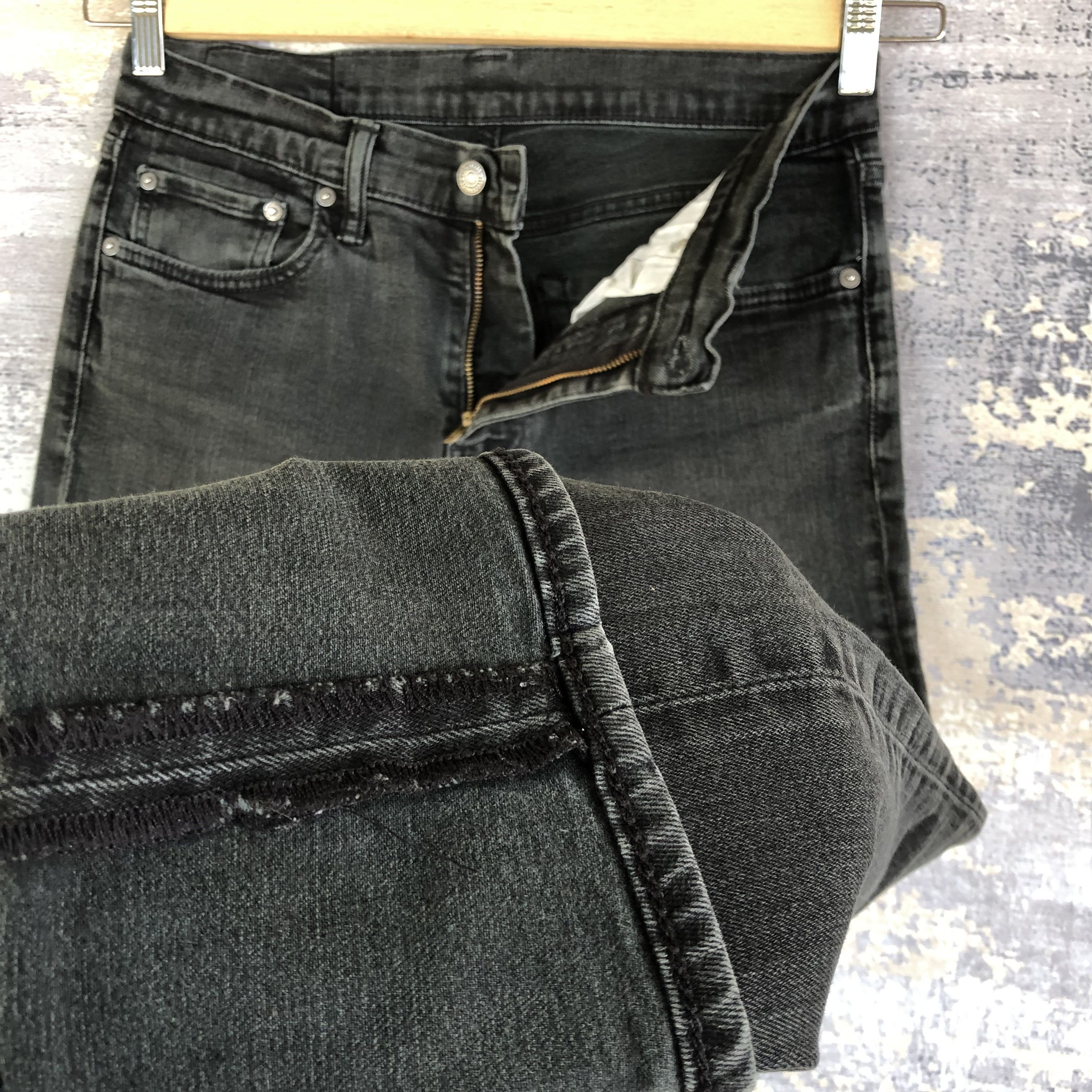 Levi's × Vintage Foundry Vintage Levis 511 Faded Black Jeans Levis Denim Pants Size US 30 / EU 46 - 8 Thumbnail