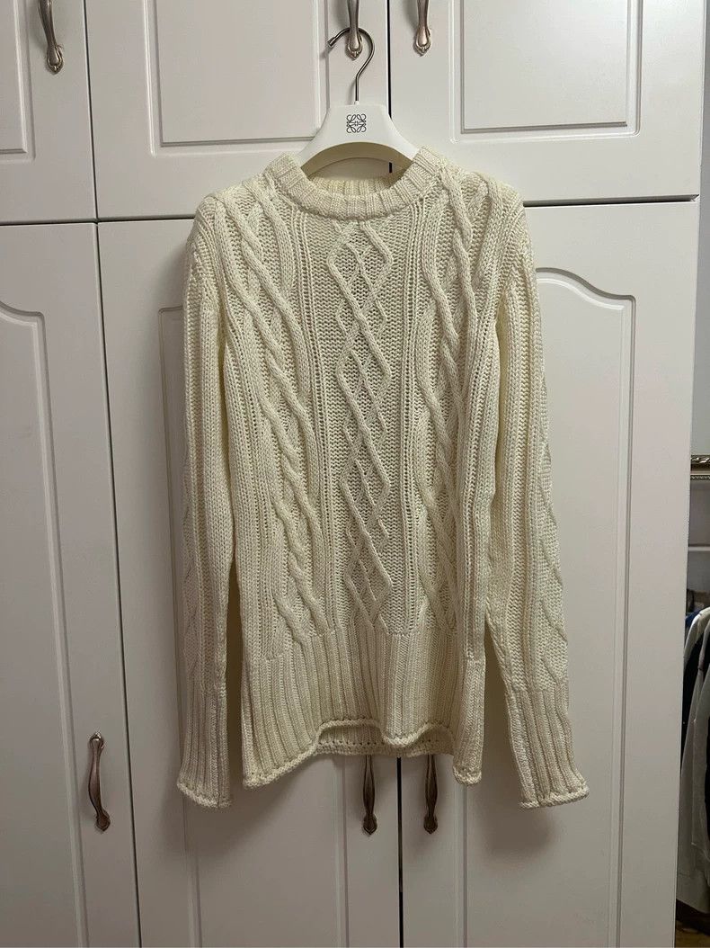 Thom Browne Cable Knit Wool Sweater - dmc
