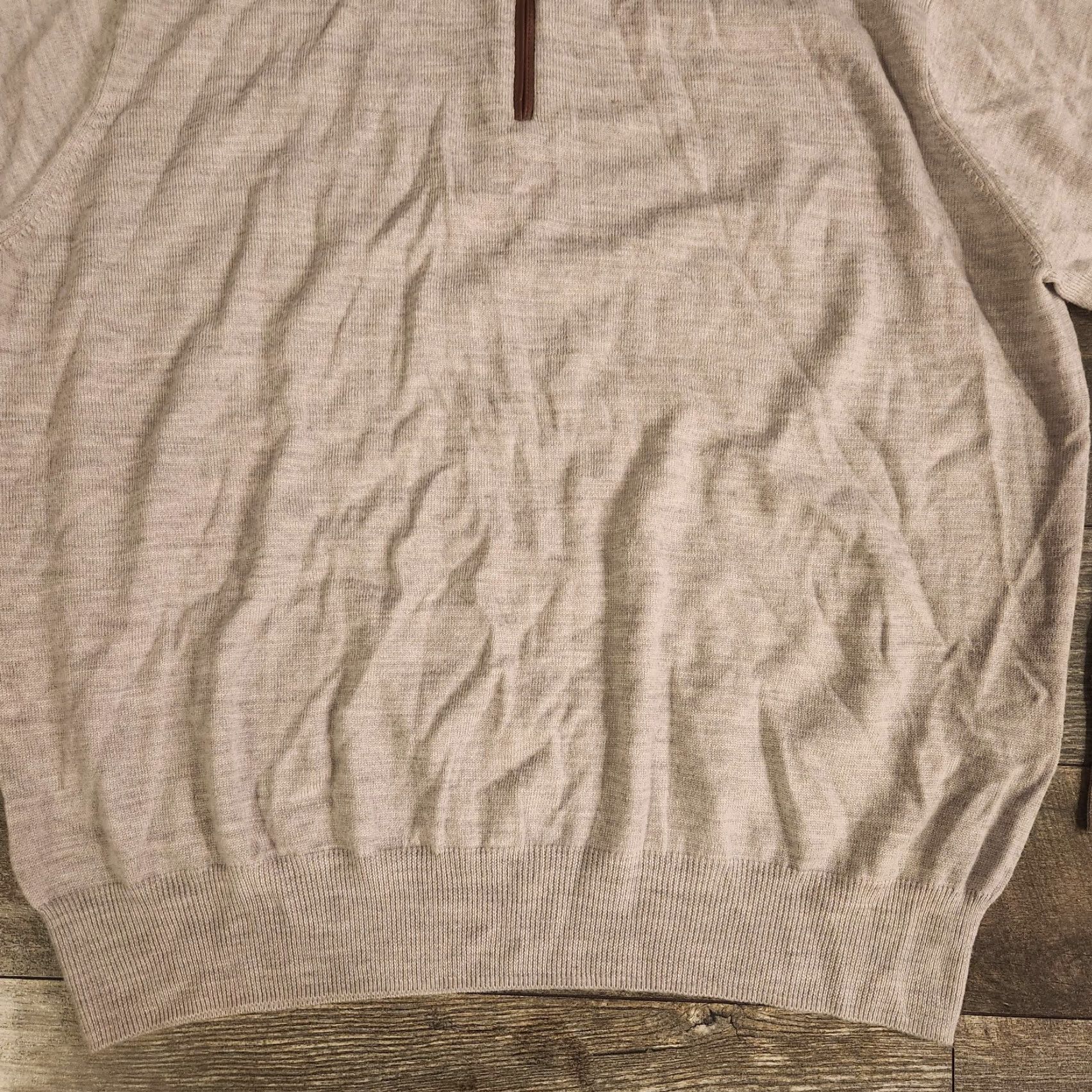 Peter Millar Peter Millar 1/4 Zip Sweater Mens XL Gray Merino Wool Soft Stretch Pullover Size US XL / EU 56 / 4 - 2 Thumbnail