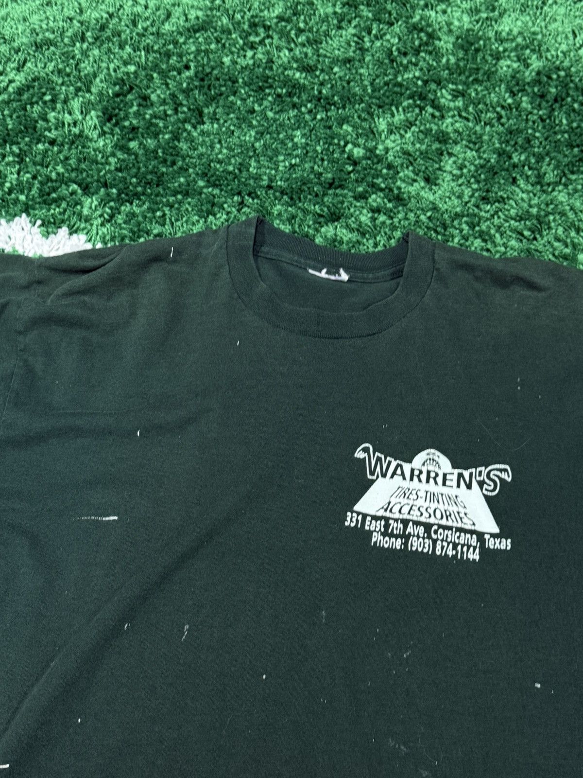 Vintage Vintage Distressed Tire Auto Shop Texas Forest Green Tee Size US XXL / EU 58 / 5 - 3 Thumbnail
