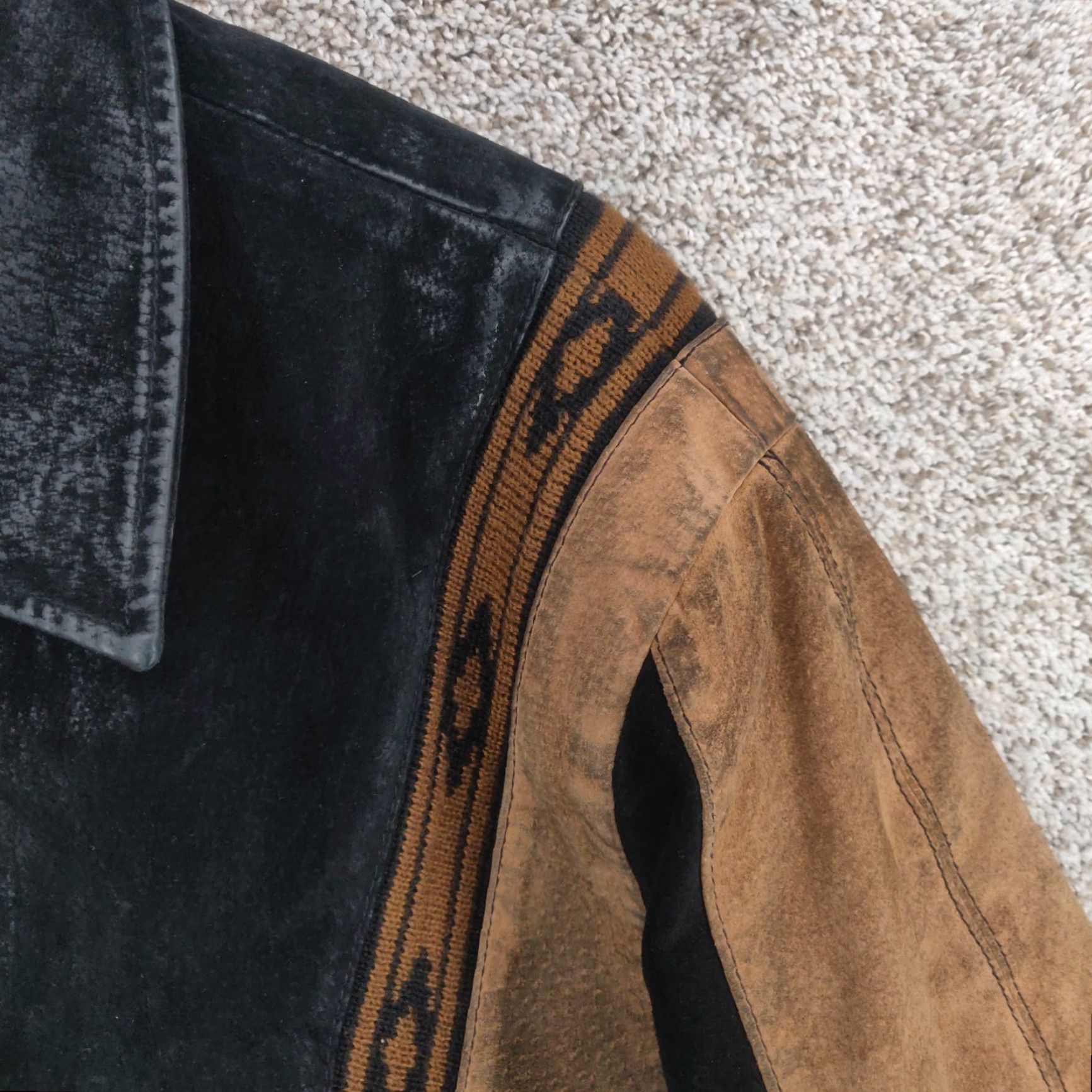 Scully VINTAGE Scully Jacket Mens Small Suede Leather Bomber Western 90s Brown Zipper Collared Lightweight Mid-Length Regular Mens Size US S / EU 44-46 / 1 - 7 Thumbnail