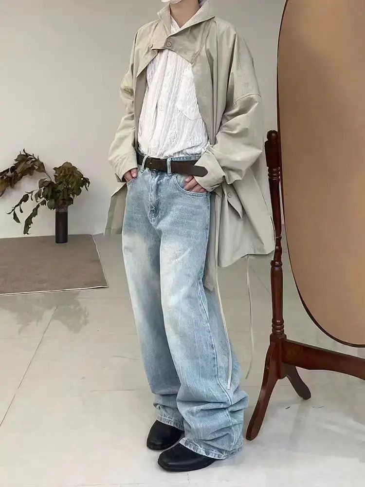Japanese Brand Vintage washed street Y2K baggy jeans Size US 33 - 4 Thumbnail