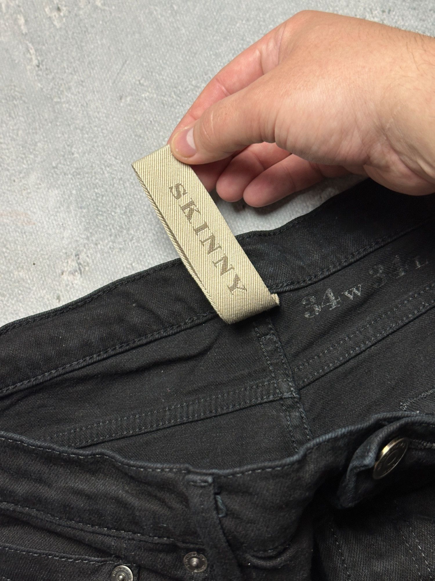 Burberry Burberry Brit Mens Skinny Black Denim Jeans 34W X 34L Cotton Size US 34 / EU 50 - 4 Thumbnail