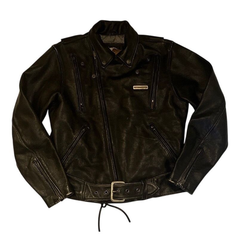 Harley Davidson Harley Davidson Leather Jacket Metal Bar & Shield - Size: L Size US L / EU 52-54 / 3 - 2 Thumbnail