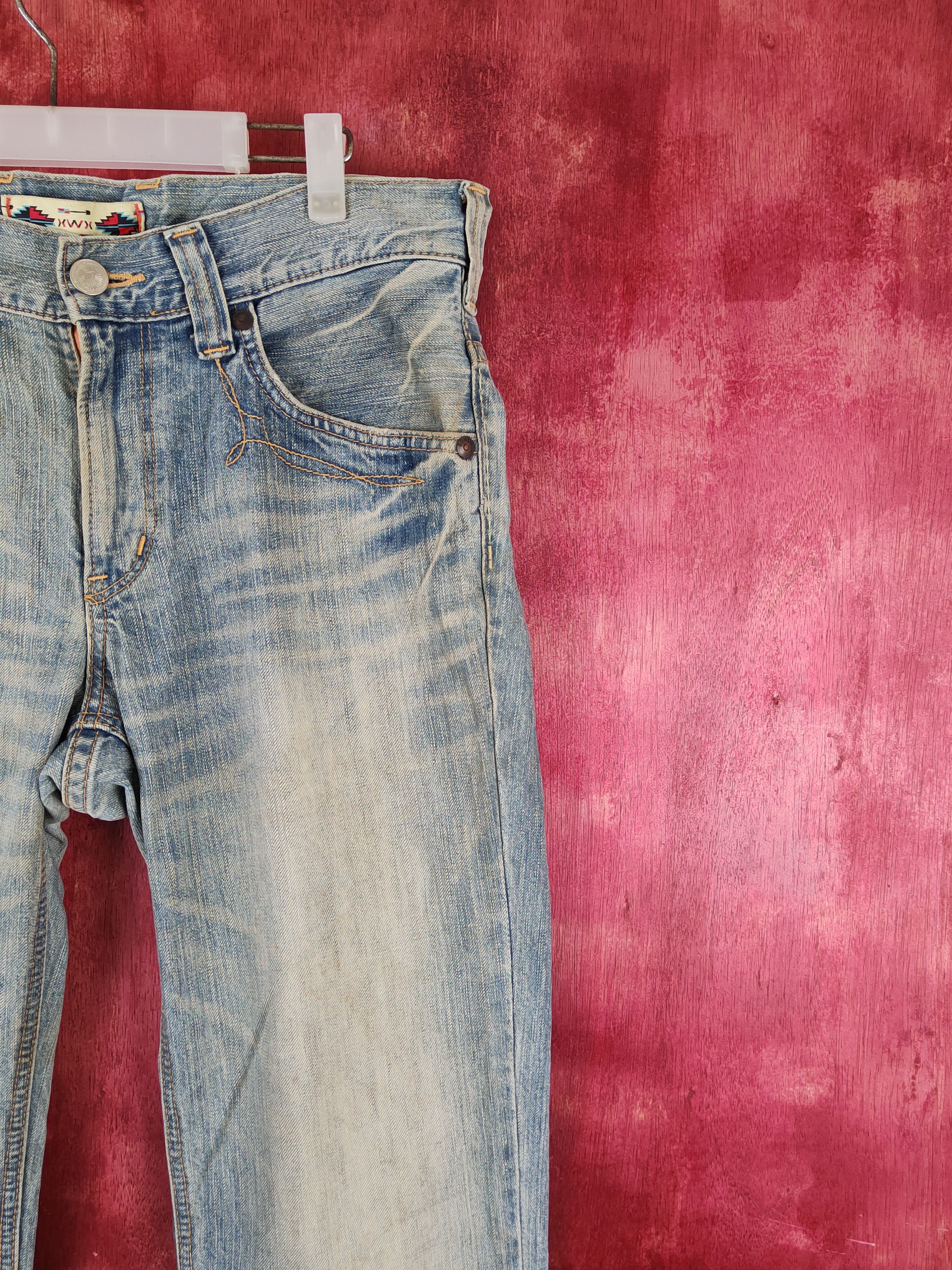 Edwin Edwin Blue Faded Distressed Ripped Jeans #S1768 Size US 32 / EU 48 - 5 Thumbnail