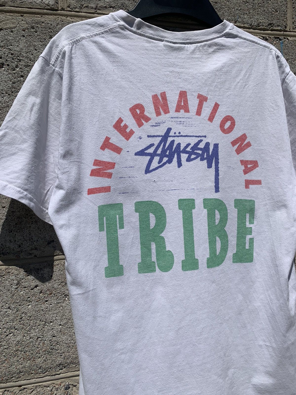 Stussy × Vintage Rare Vintage Stussy international tribe t shirt Size US M / EU 48-50 / 2 - 7 Thumbnail