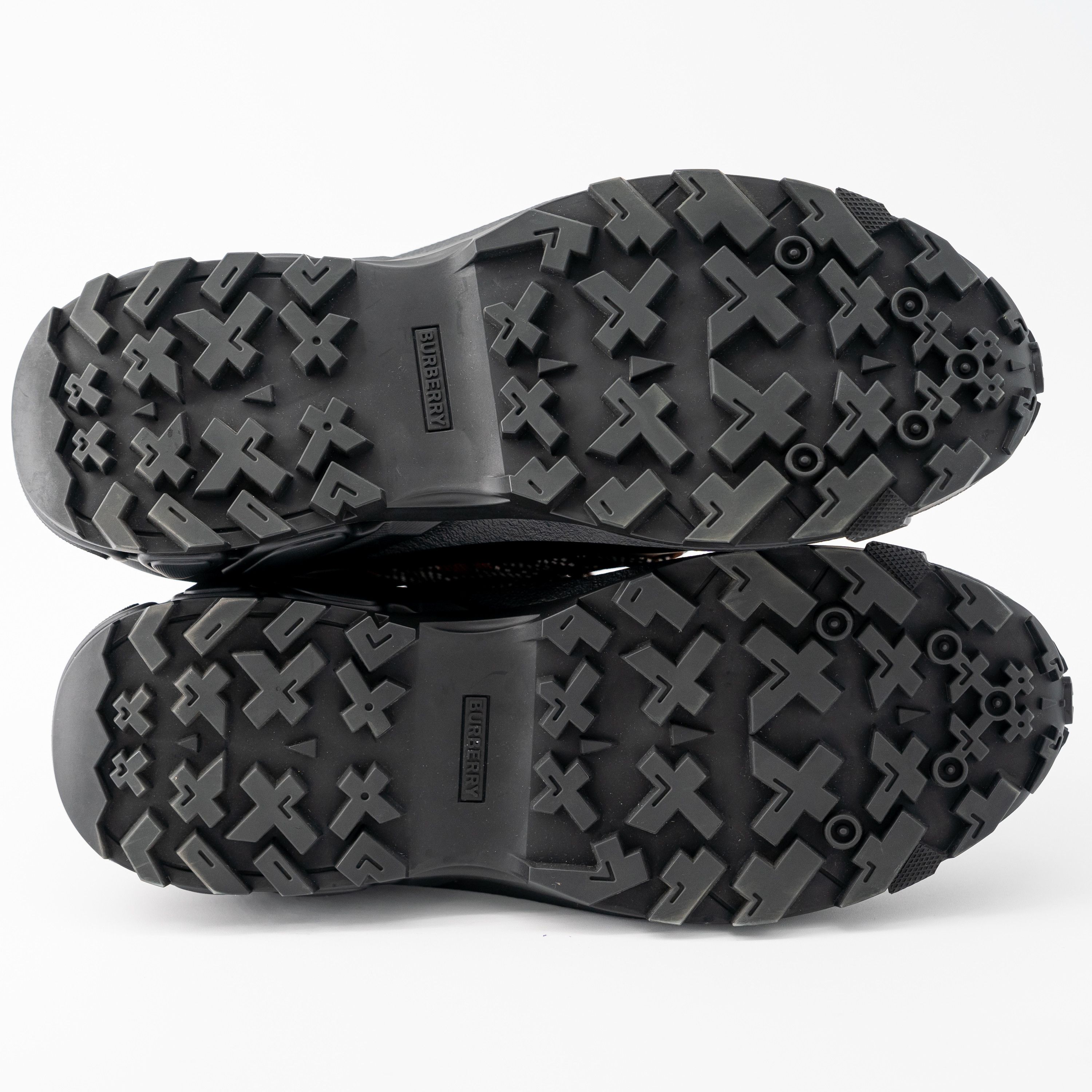 Burberry Burberry Arthur Lace Black Brown Sneakers Leather Big Laces Size US 11 / EU 44 - 5 Thumbnail