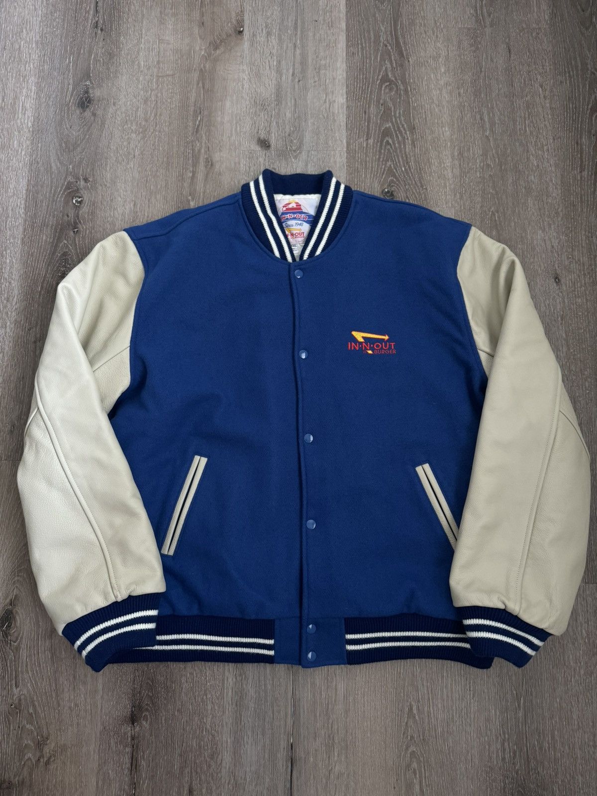 In n out varsity jacket blue clearance