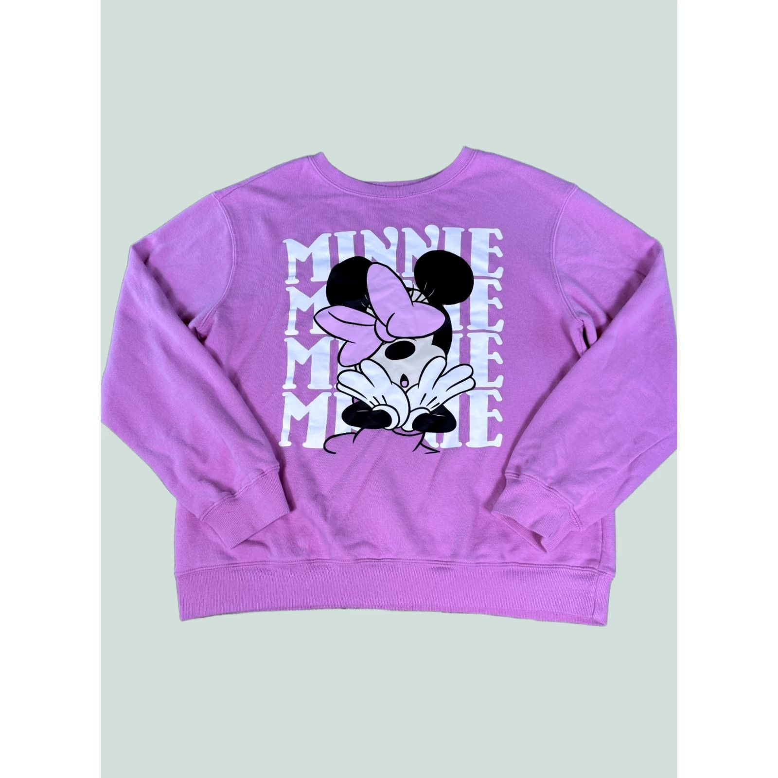 Disney Disney Womens Sweatshirt Minnie Mouse Pink Size L Size L / US 10 / IT 46 - 1 Thumbnail