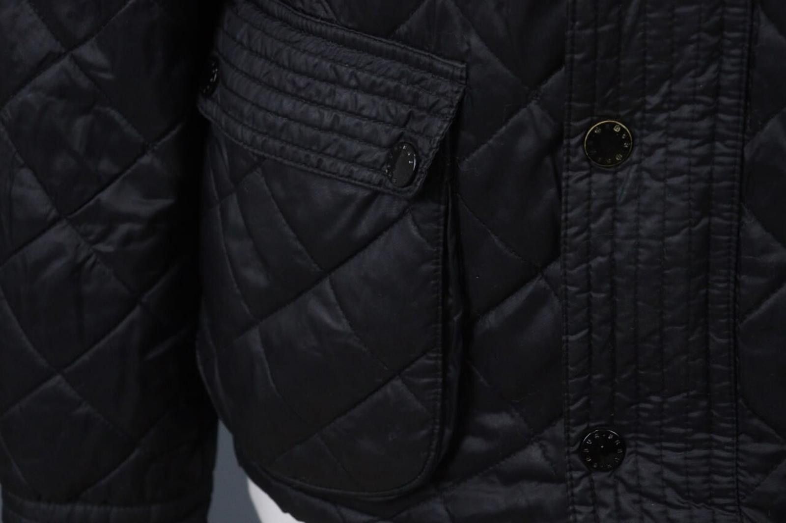 Barbour Barbour Black Belted Mock Neck Pocket Zip Quilted Jacket Size US M / EU 48-50 / 2 - 5 Thumbnail