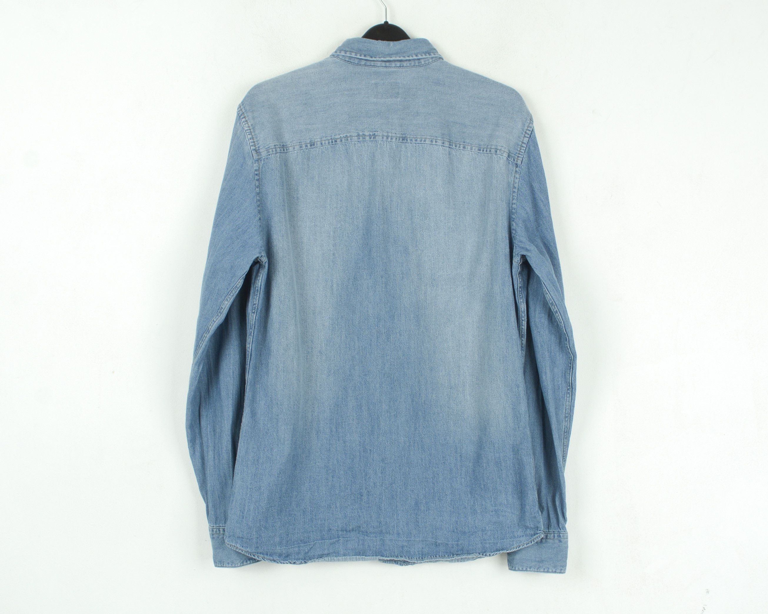 Jack & Jones Casual Shirt Denim Button Up Pockets Top Cotton Collared Size US S / EU 44-46 / 1 - 6 Thumbnail