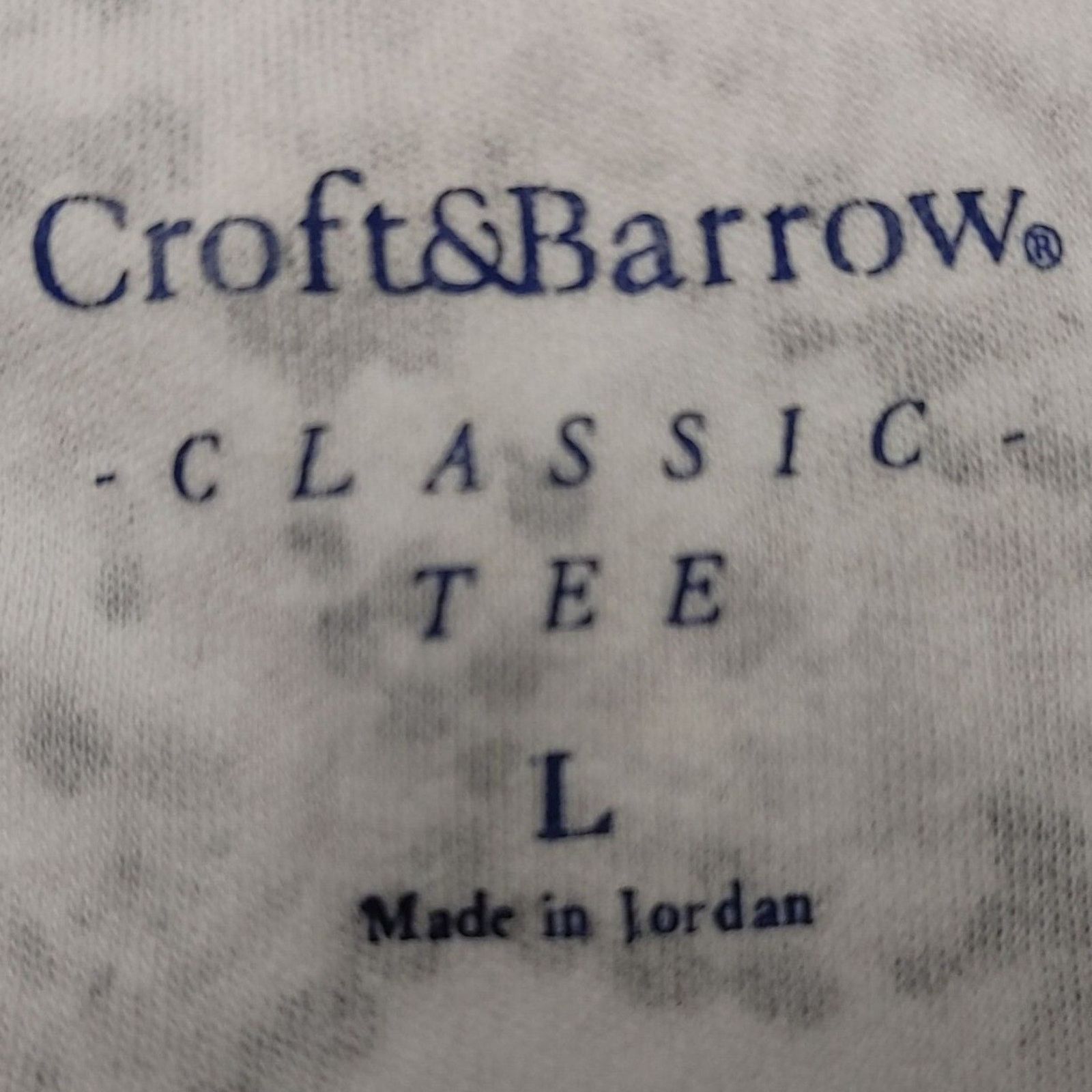 Croft & Barrow Croft & Barrow Women L White/Black Paisley Pattern Classic T Size L / US 10 / IT 46 - 3 Thumbnail