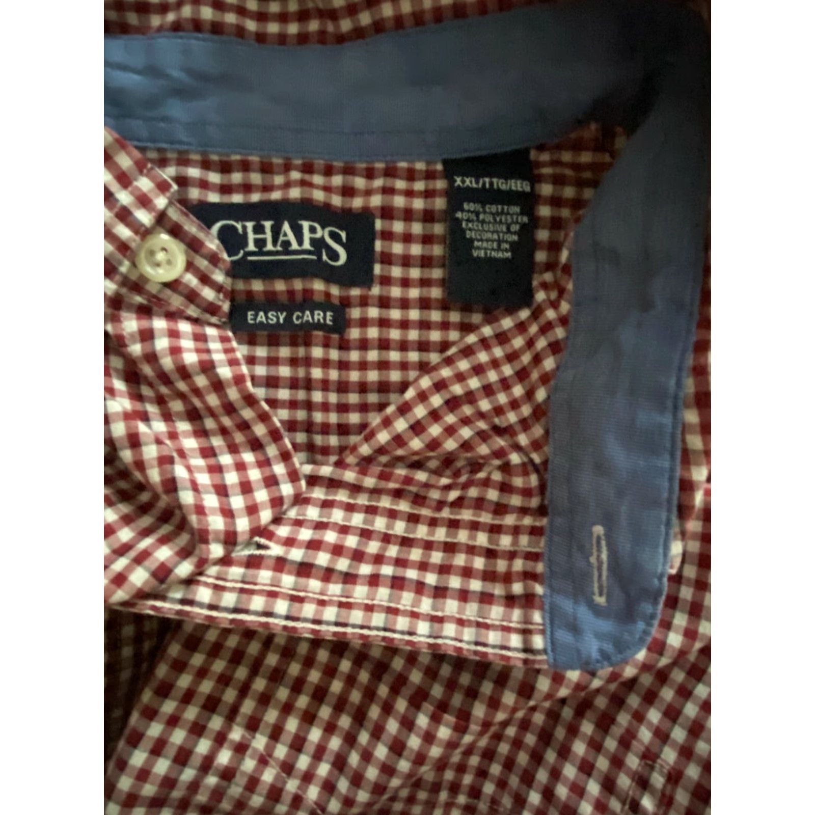 Chaps Chaps Button Up Shirt Men's 2XL XXL Long Sleeve Easy Care Multicolor Size US XXL / EU 58 / 5 - 3 Thumbnail