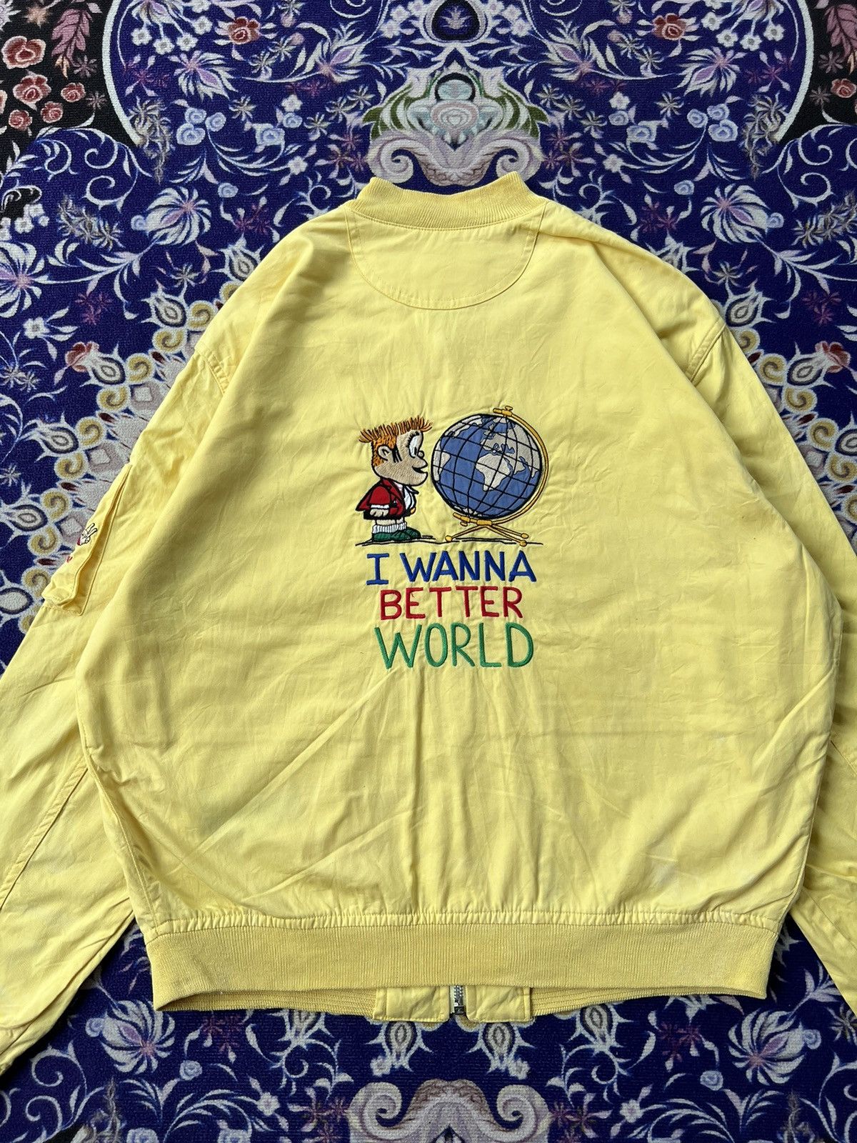 Jean Charles De Castelbajac Rare 80s Jean Charles De Castelbajac Vintage Bomber Jacket Size US L / EU 52-54 / 3 - 6 Thumbnail