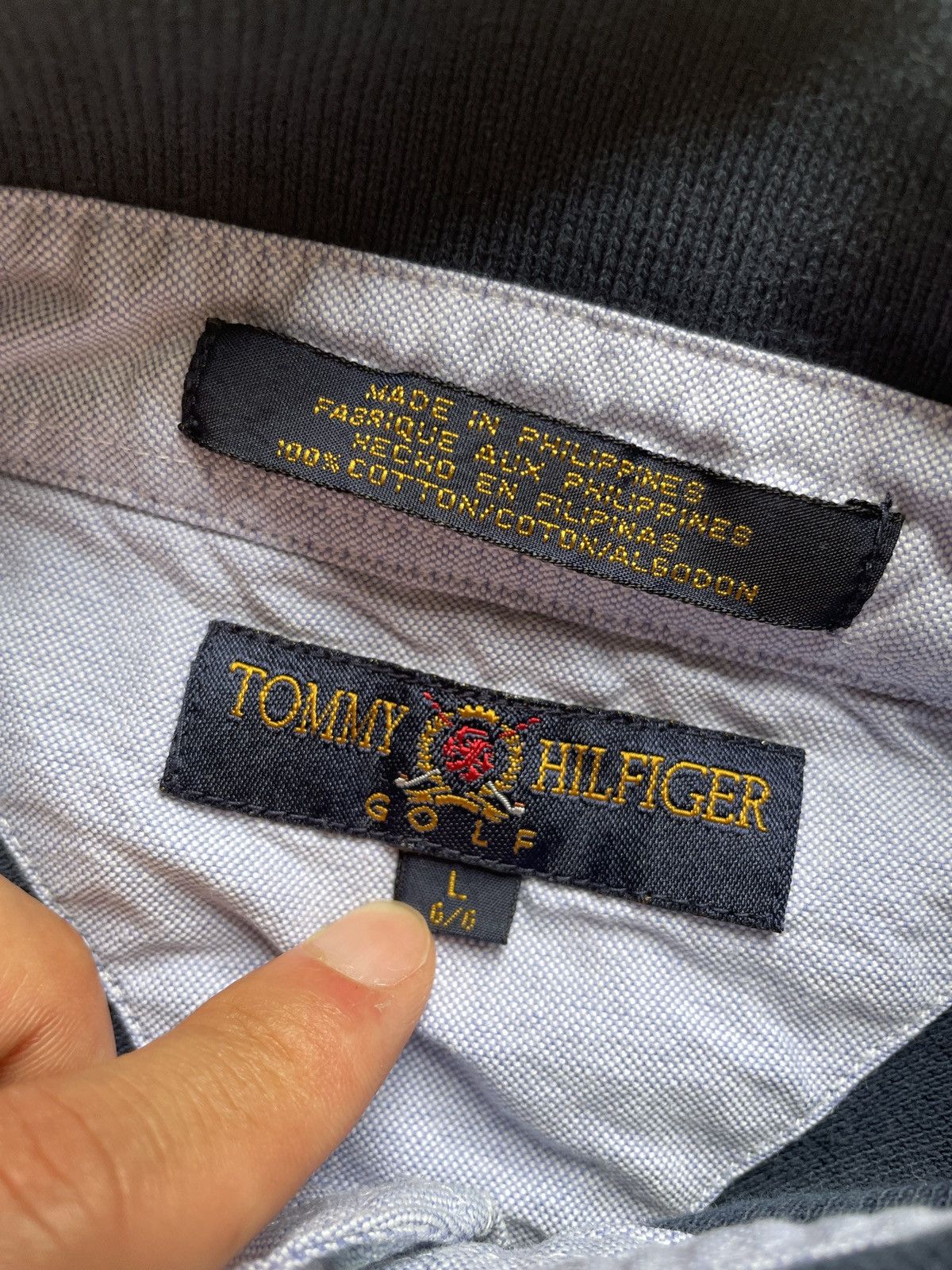 Polo Ralph Lauren Vintage 90s Tommy Hilfiger Golf Polo Shirt Size Large Size US M / EU 48-50 / 2 - 6 Thumbnail