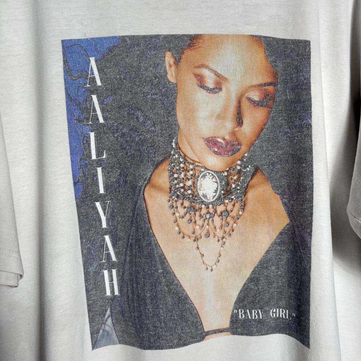 Cross Colours Vintage Y2K Cross Colours Aaliyah Baby T-Shirt Size US L / EU 52-54 / 3 - 2 Thumbnail