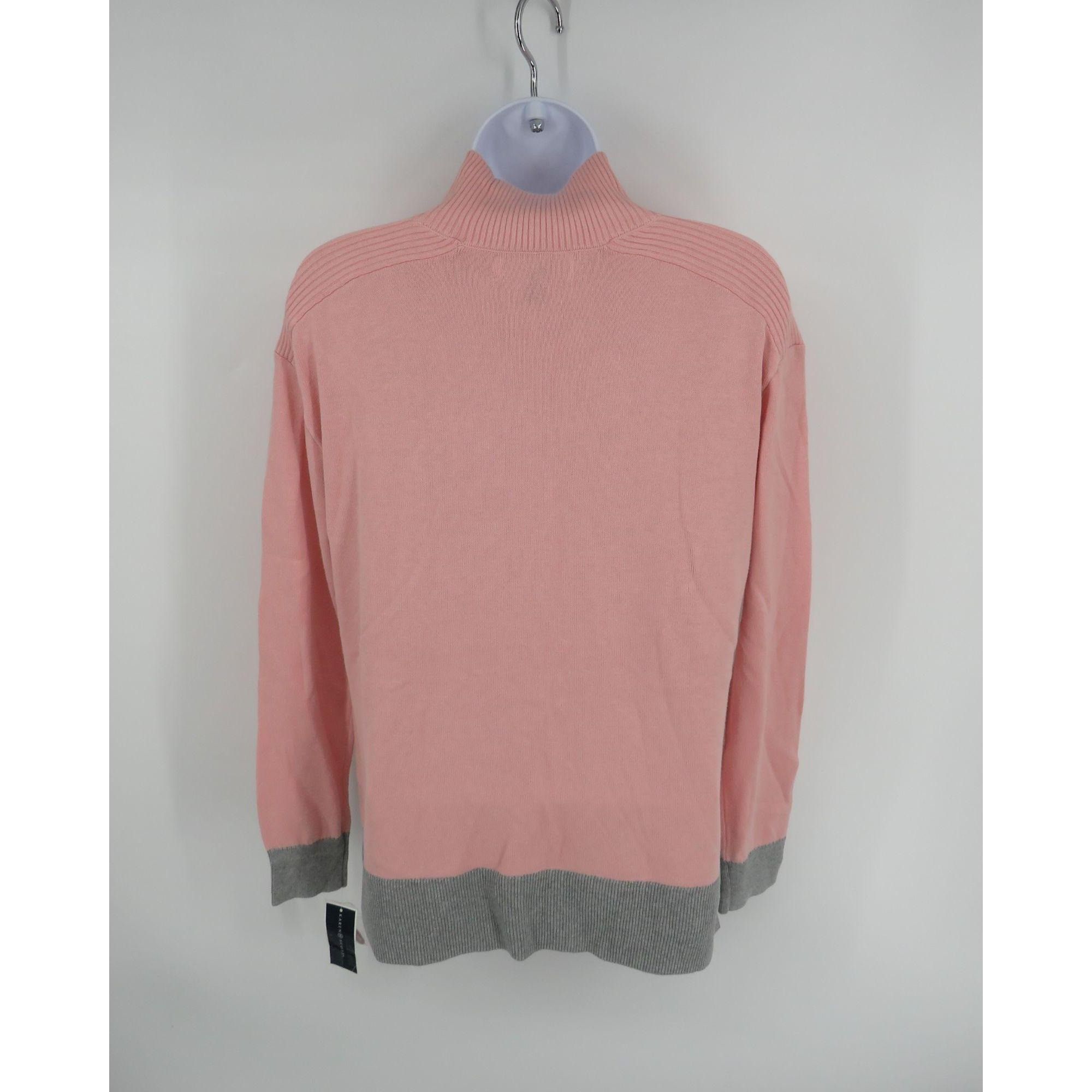 Other Karen Scott XS Seam Front Mock Neck Sweater Tea Rose Gray NW Size XS / US 0-2 / IT 36-38 - 4 Thumbnail