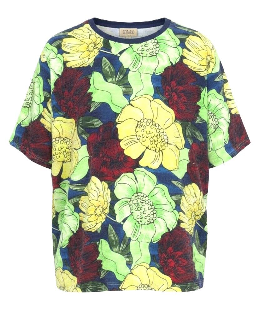 Scotch & Soda 2XL Colourful Floral Crew Thick T-Shirt 89105 Size US XXL / EU 58 / 5 - 1 Thumbnail