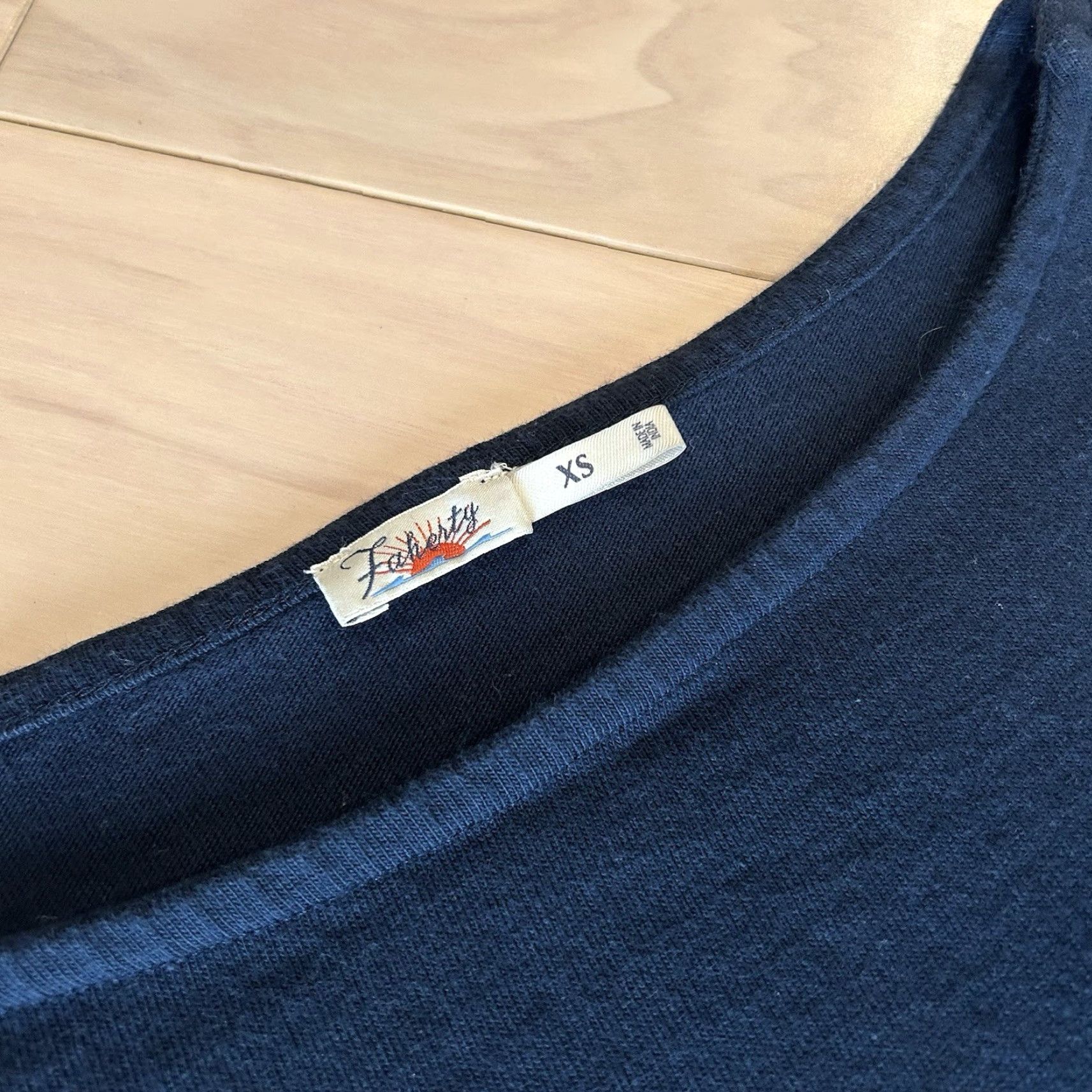 Faherty Faherty Shirt Women XS Blue Striped Long Sleeve Cotton Sport Jersey Tee Boat Neck Relaxed Fit All Seasons Casual Nautical Size XS / US 0-2 / IT 36-38 - 4 Thumbnail