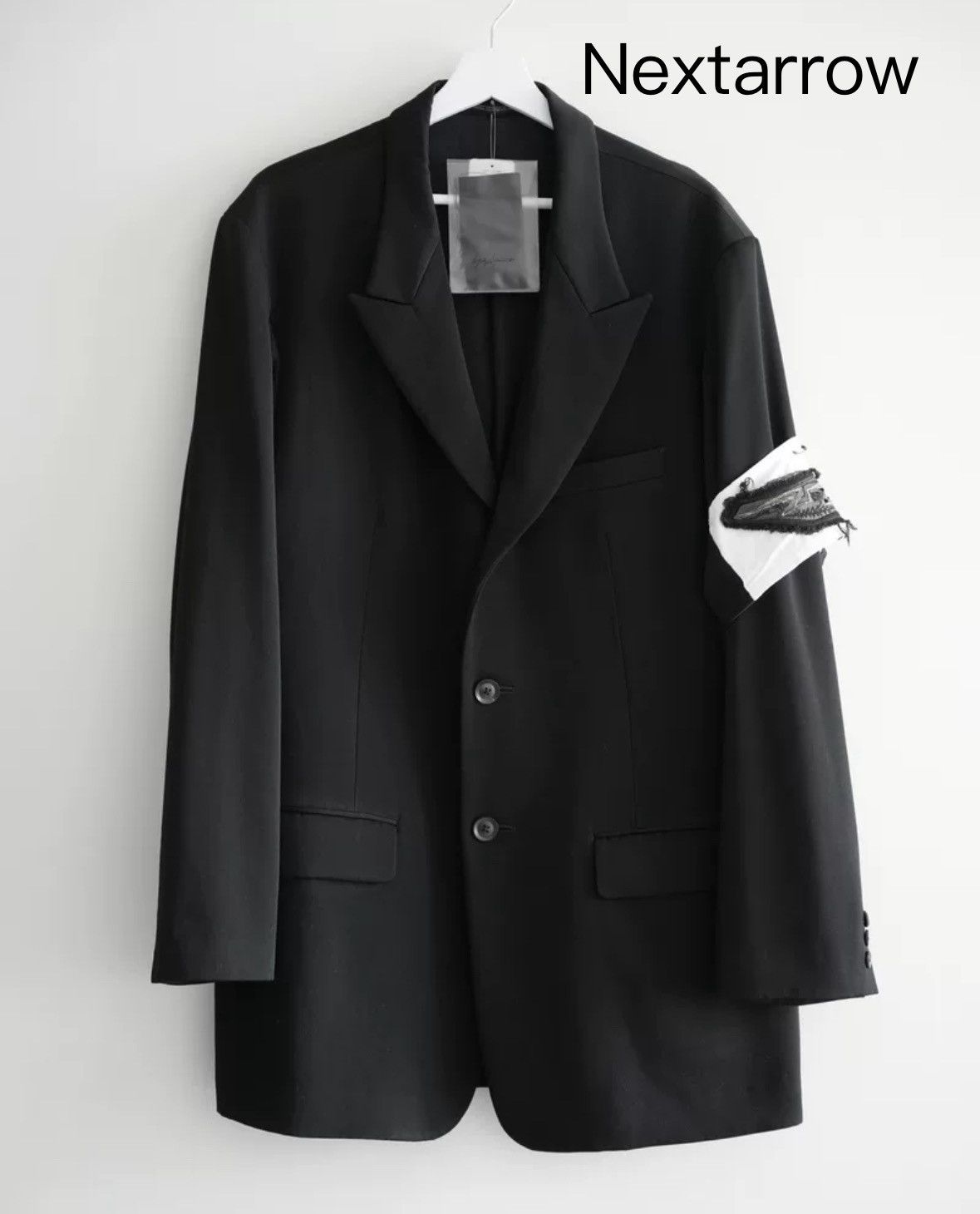 Yohji Yamamoto Yohji Yamamoto 20aw White Armband Wool Suit 2412-Nextarrow Size US L / EU 52-54 / 3 - 1 Thumbnail