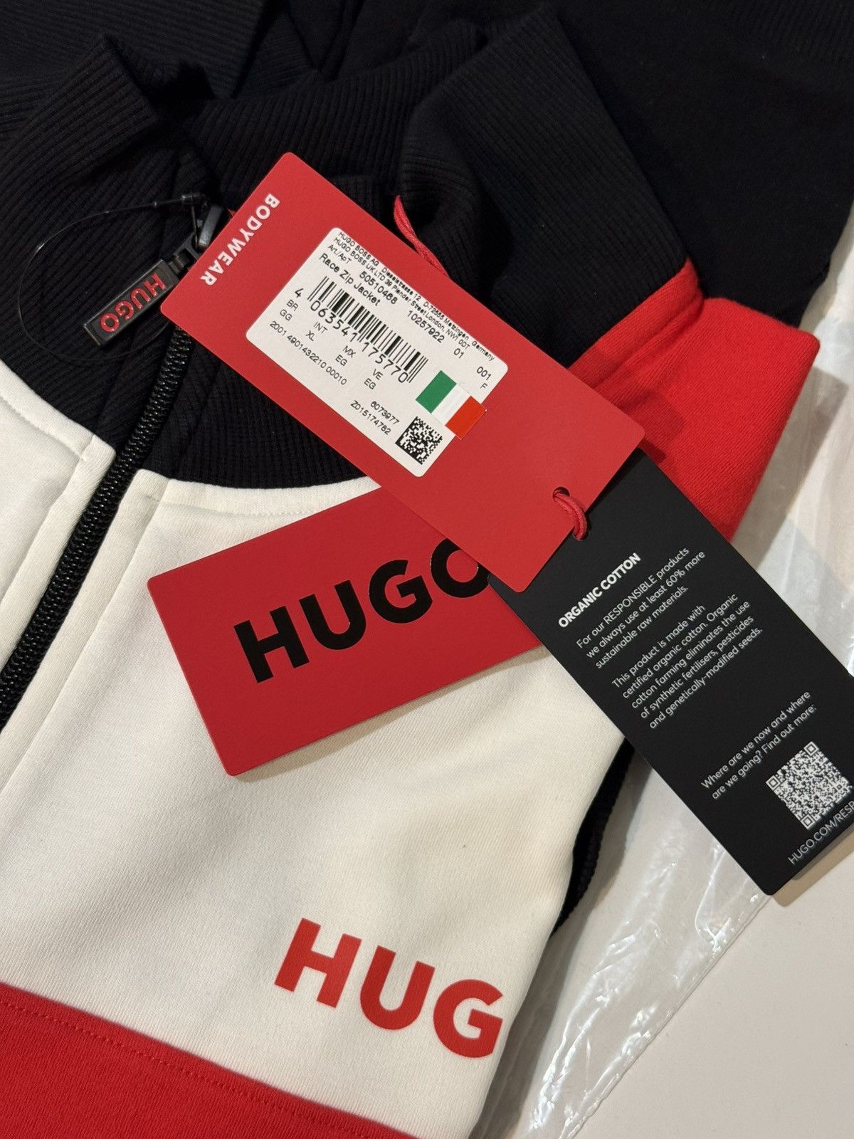 Hugo Boss Hugo Boss Stretch Cotton Sweatshirt with Zip US L Size US L / EU 52-54 / 3 - 3 Thumbnail