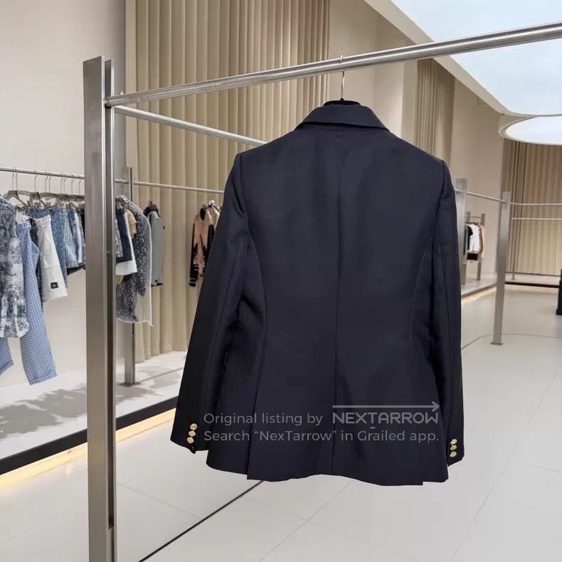 Louis Vuitton Louis Vuitton Black chain logo blazer jacket Size US XXS / EU 40 - 2 Thumbnail