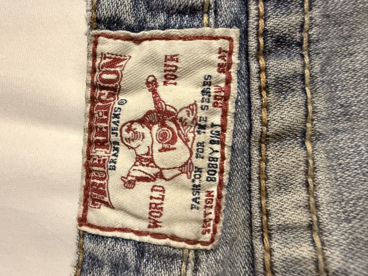 True Religion × Vintage Rainbow True Religion Jeans Real Vintage Y2K Bobby Big T Cut Size 31" - 7 Thumbnail