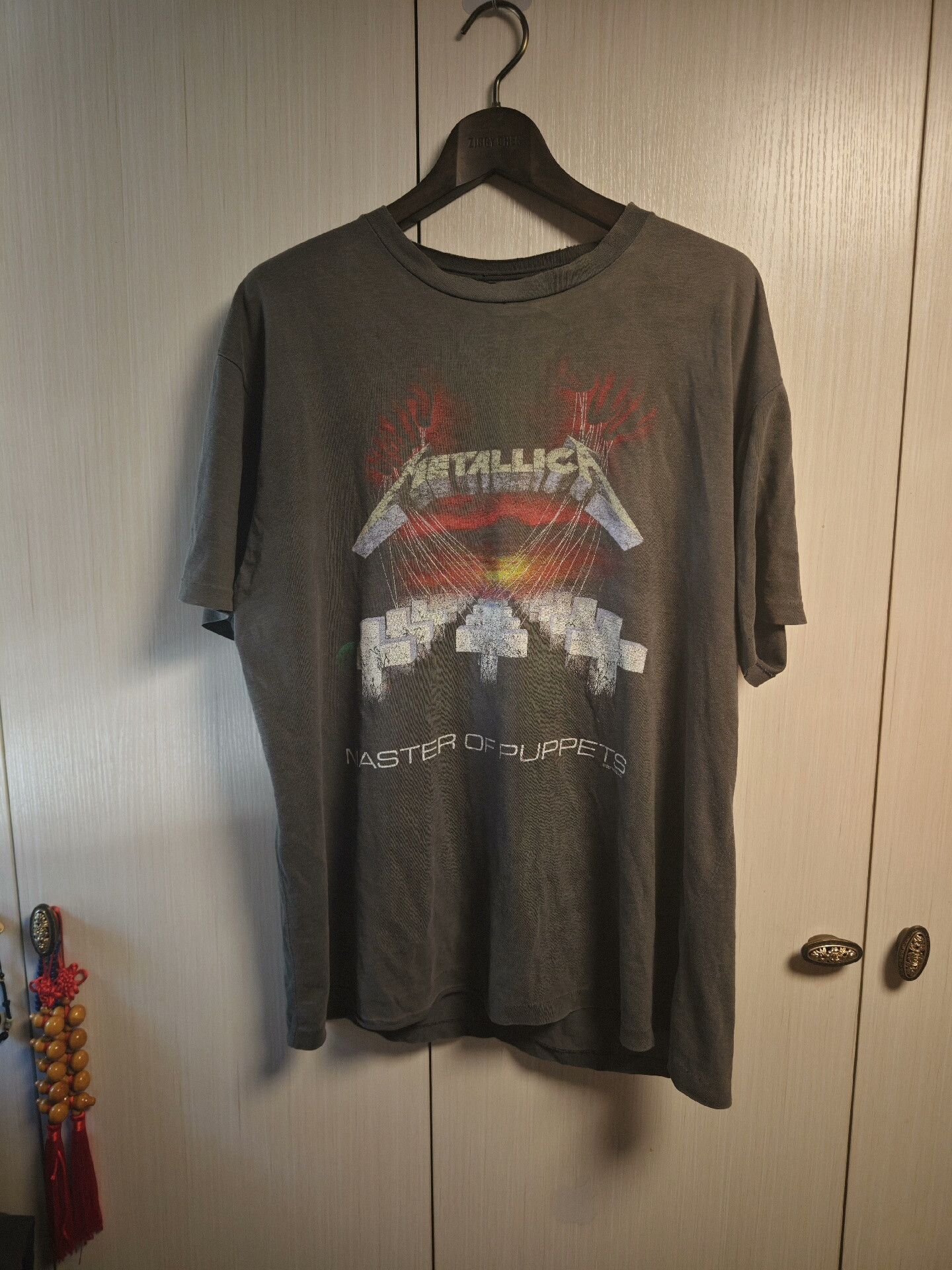 Metallica vintage metallica master of puppets gray tee Size US XL / EU 56 / 4 - 1 Thumbnail