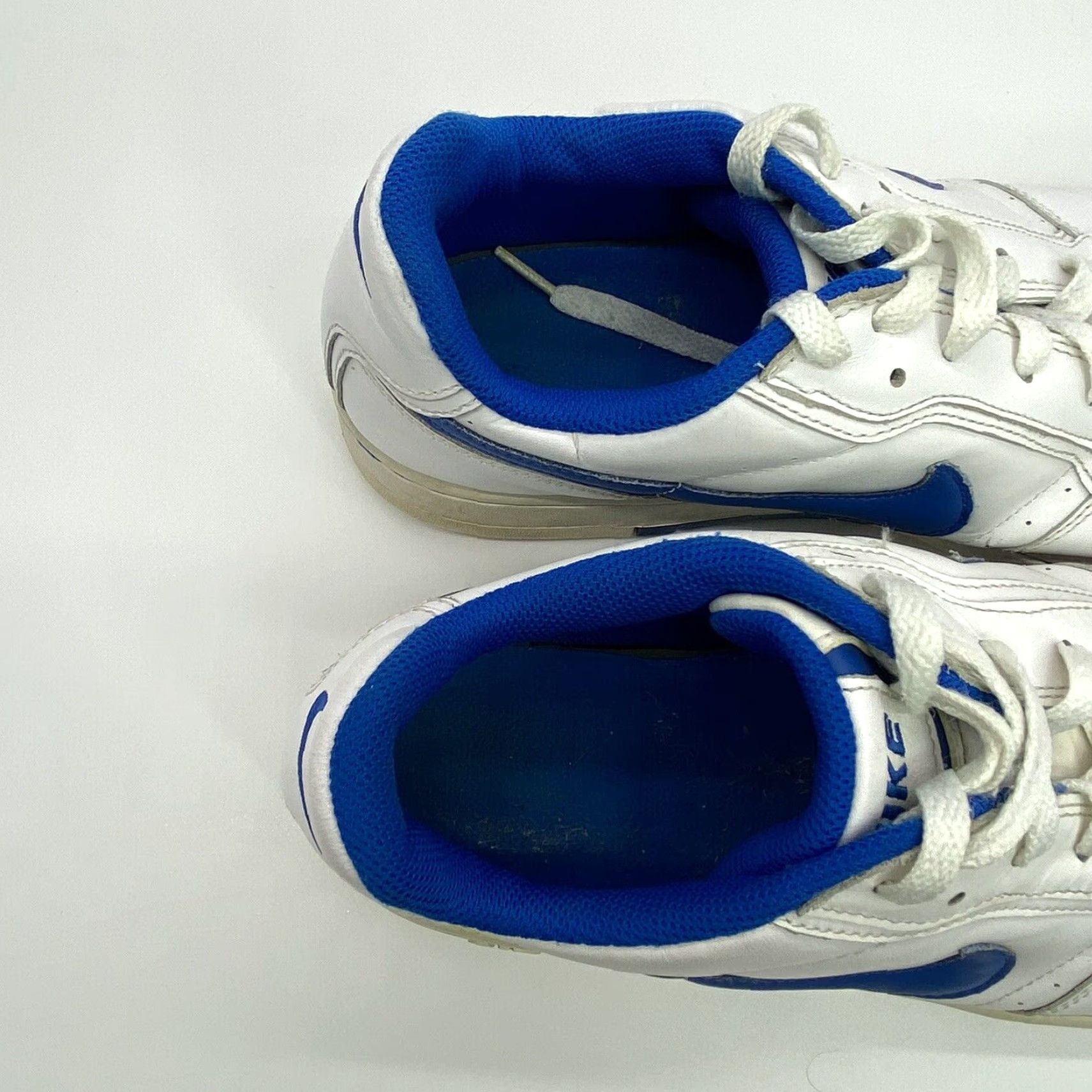 Nike VINTAGE Nike MENS AIR PRESTIGE DUNK 2007 SNEAKERS BLUE WHITE 313324-144 LOW 12 KENTUCKY Size US 11 / EU 44 - 7 Thumbnail