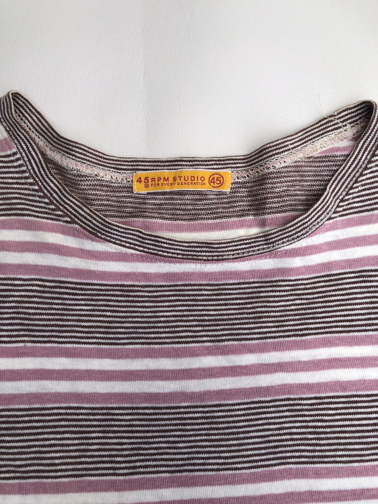 45rpm Japanese 45RPM Stripe LongSleeve Y2K Style Size US M / EU 48-50 / 2 - 5 Thumbnail