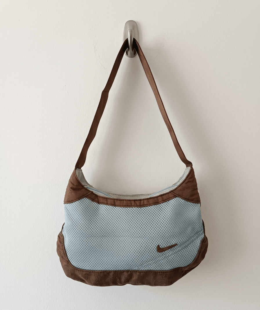 Nike Vintage Nike Y2K Mesh Shoulder Blue Archive Baguette Size ONE SIZE - 3 Thumbnail
