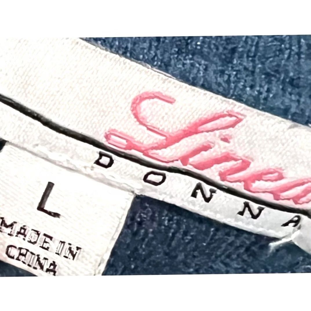 Vintage Linea Donna Women’s Sweater Blue Blouson Soft Viscose Blend Pullover Size Large Womens Pullover Sweater Blue 90s? Size L / US 10 / IT 46 - 6 Thumbnail