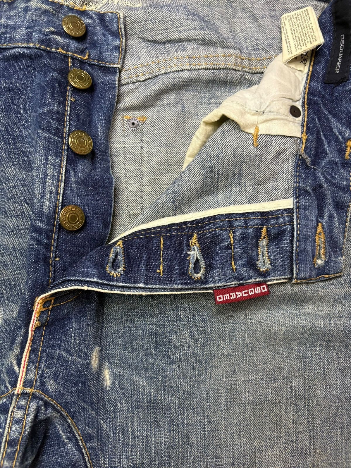 Dsquared2 Vintage Dsquared Mud Wash Distressed Jeans Size US 33 - 4 Thumbnail