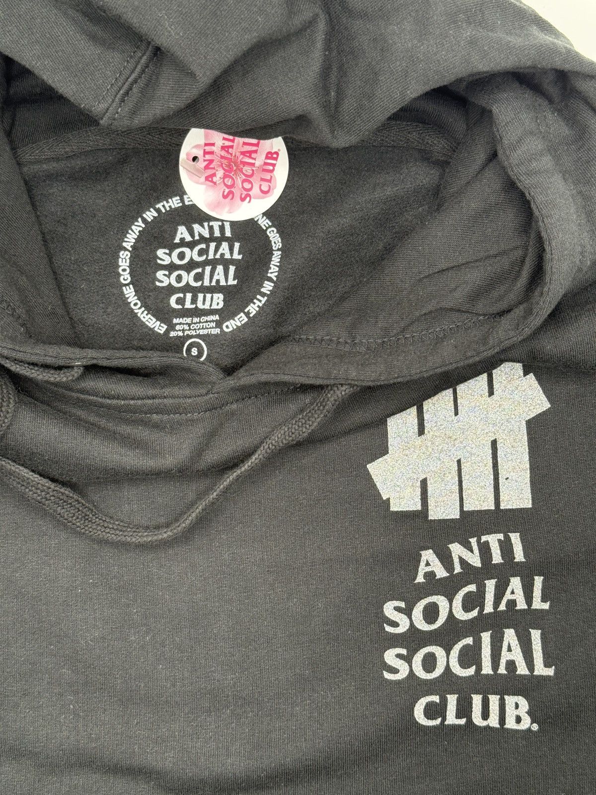 Anti Social Social Club Anti Social Social Club x Undefeated Lock 3M Hoodie 'Black' Size US S / EU 44-46 / 1 - 6 Thumbnail