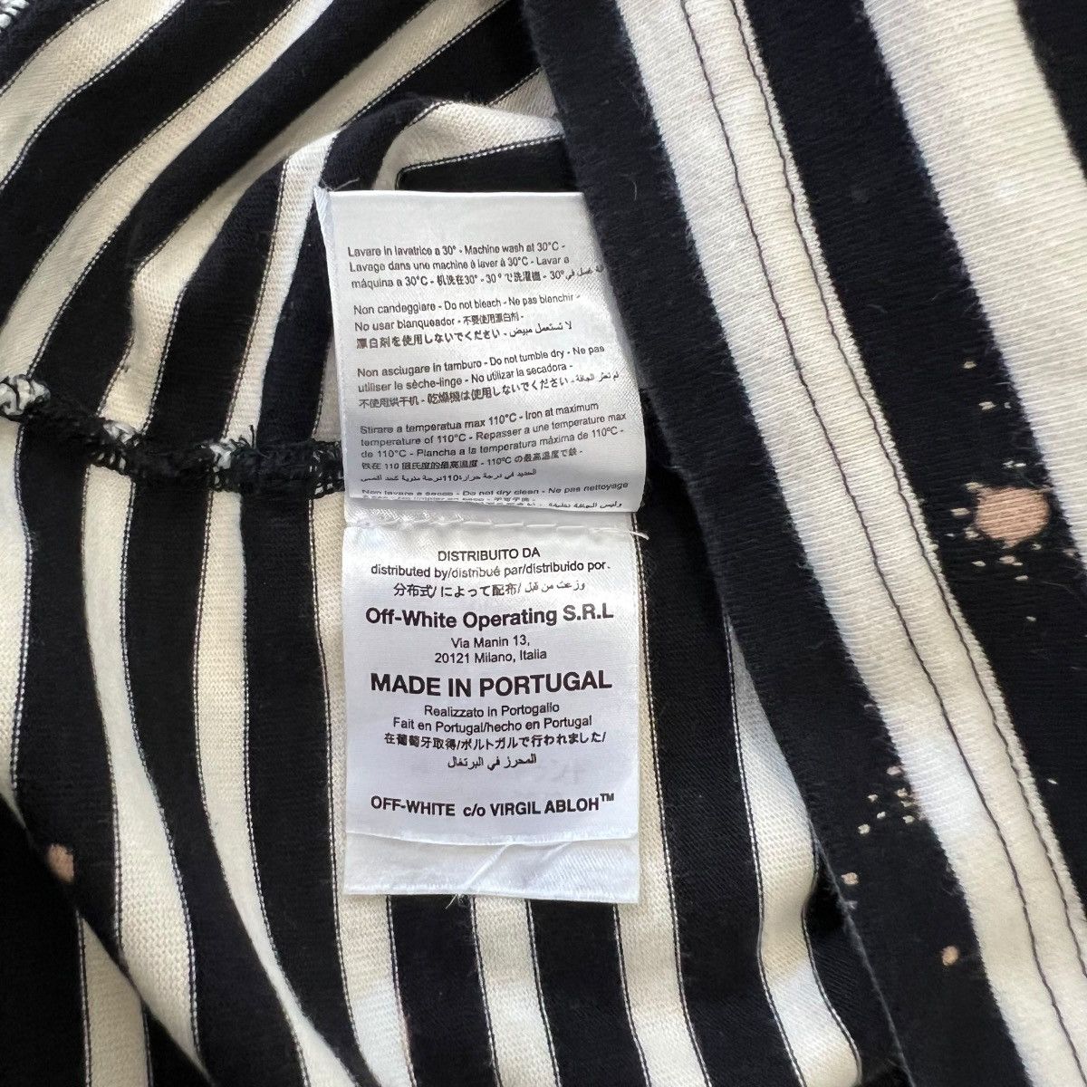 Off-White OFF-WHITE 2015SS Distressed Border L/S T-Shirt Size US XS / EU 42 / 0 - 8 Thumbnail
