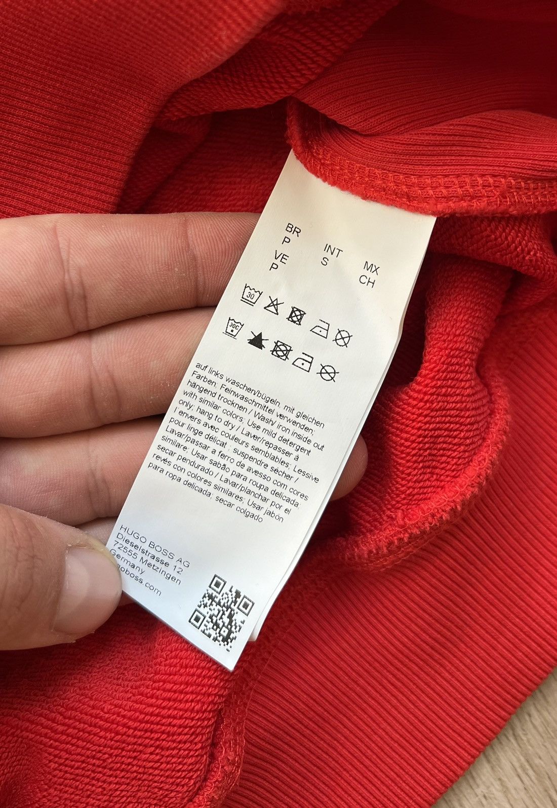 Hugo Boss × Russell Athletic Hugo Boss & Russell Athletic Red Sweatshirt Big Logo Size US S / EU 44-46 / 1 - 8 Thumbnail