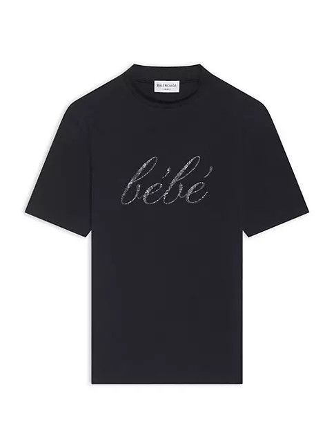 image of Balenciaga Oc11Z0124 Bebe Stretch Top In Black, Men's (Size XS)