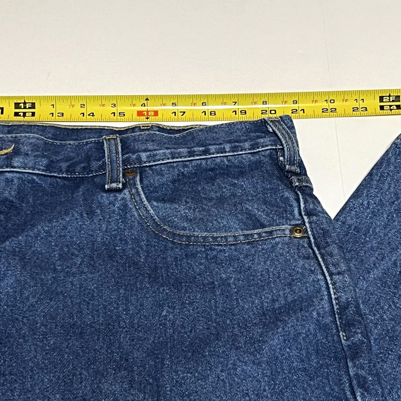 Carhartt Carhartt Jeans B160 DST Mens 42x30 Relaxed Fit Denim Blue Straight Work Pants Size US 42 / EU 58 - 4 Thumbnail