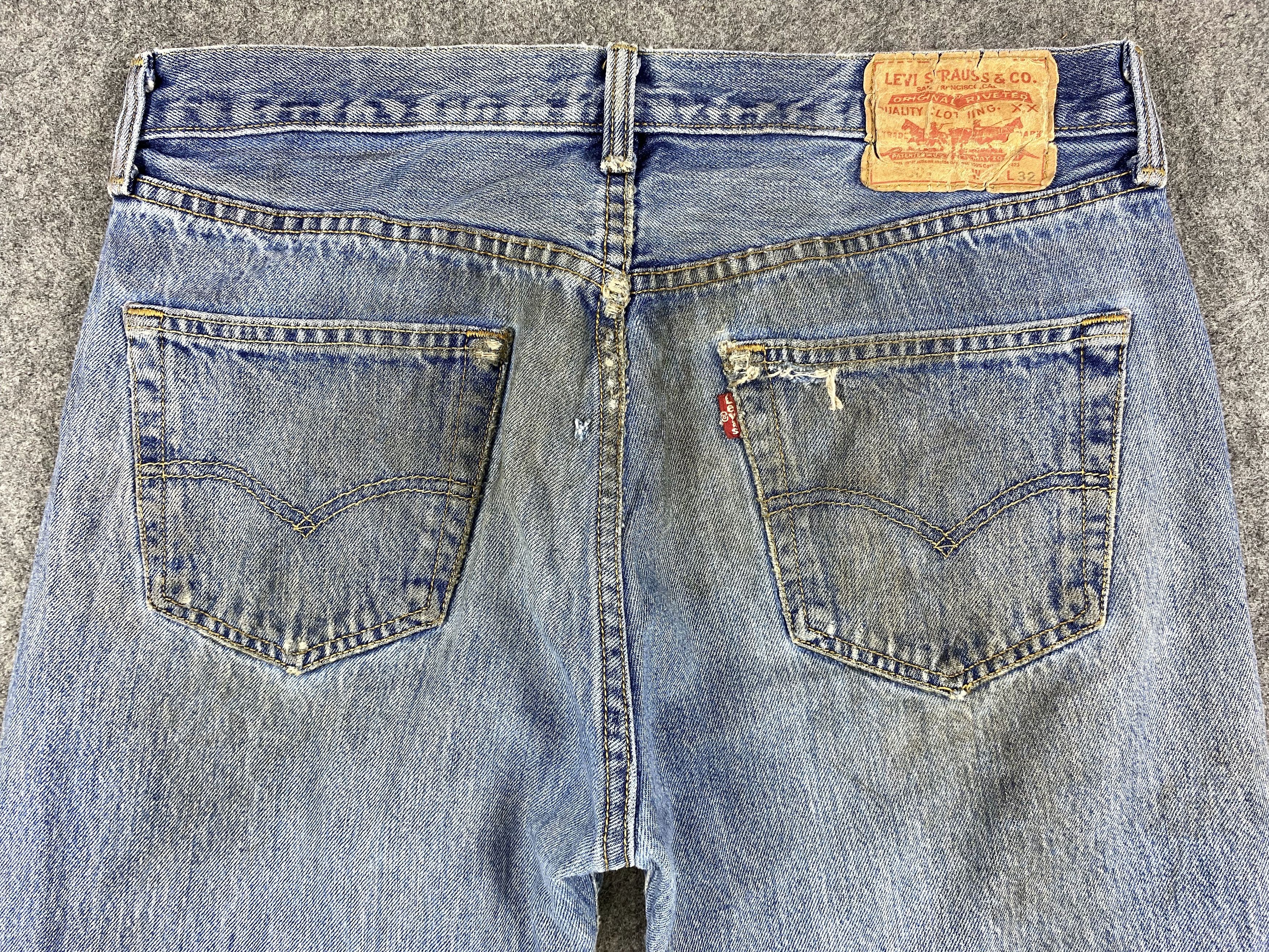 Levi's Blue Vintage Levi's 501 Jeans 32x31 Denim -JN1179 Size US 32 / EU 48 - 4 Thumbnail