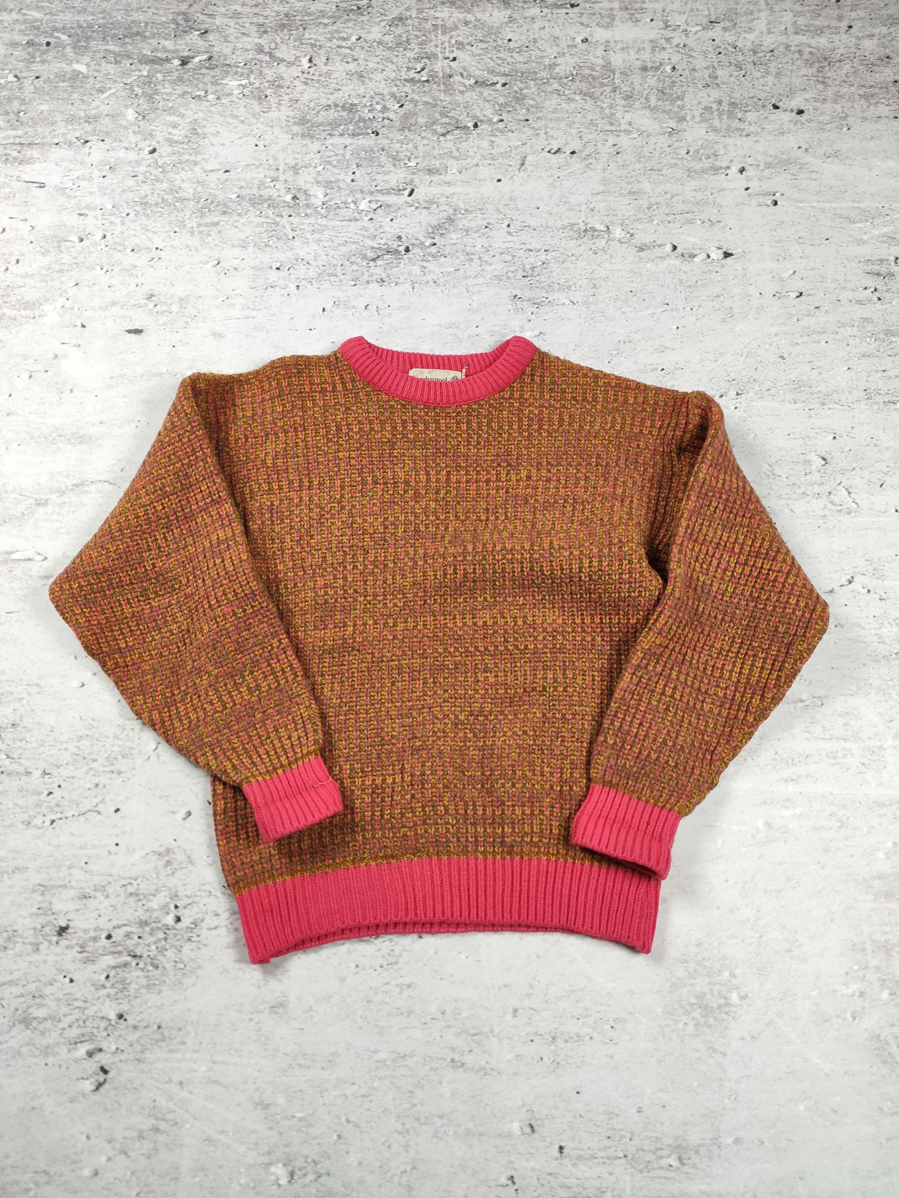 Handmade × Vintage Vintage handmade multicolour wool sweater women hippie Size L / US 10 / IT 46 - 4 Thumbnail