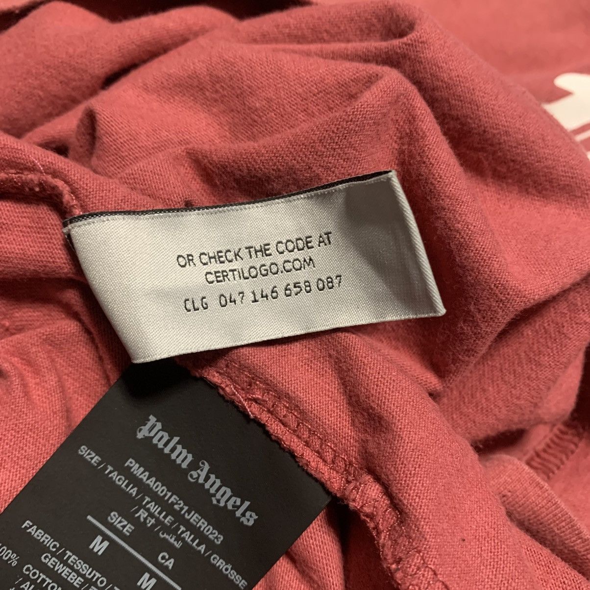 Palm Angels Palm Angels Medium Classic Bear Burgundy Pink Tee Size US M / EU 48-50 / 2 - 8 Thumbnail