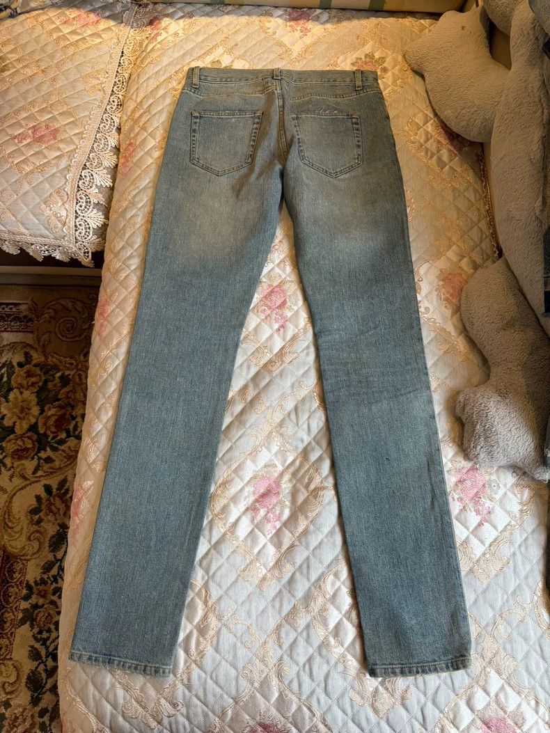 Saint Laurent Paris Saint Laurent ParisD02 blue straight knife cut jeans 2504- Size US 30 / EU 46 - 2 Thumbnail