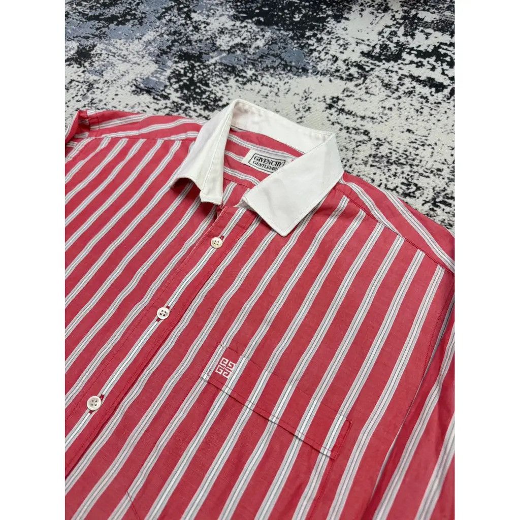 Givenchy Givenchy Shirt Striped Pink Size Fit XL Size US XL / EU 56 / 4 - 3 Thumbnail