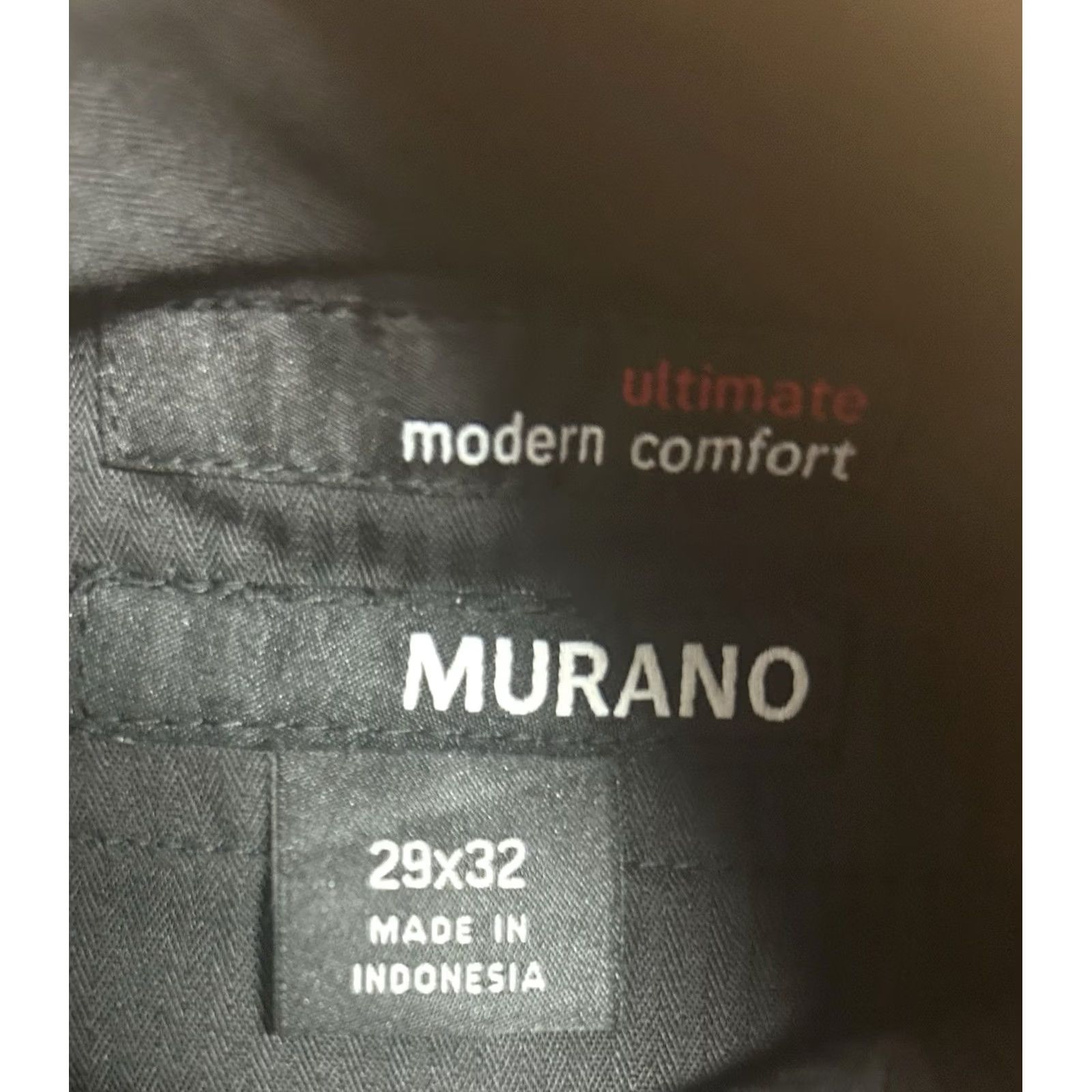 Murano VINTAGE? No — Murano Dress Pants Slacks Men 29x32 Navy Blue 29 Regular Tapered Front Pockets Flat Front Zip Button Hook & Eye Comfort City Theme Size US 29 - 6 Thumbnail