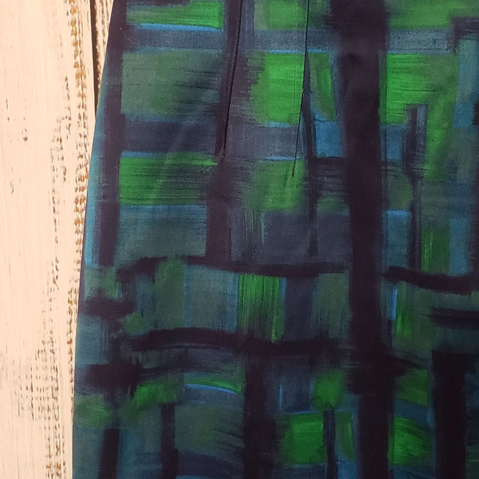 Elie Tahari EUC Elie Tahari Sz 0 Lined sateen midi dress watercolor prnt Size XS / US 0-2 / IT 36-38 - 12 Thumbnail