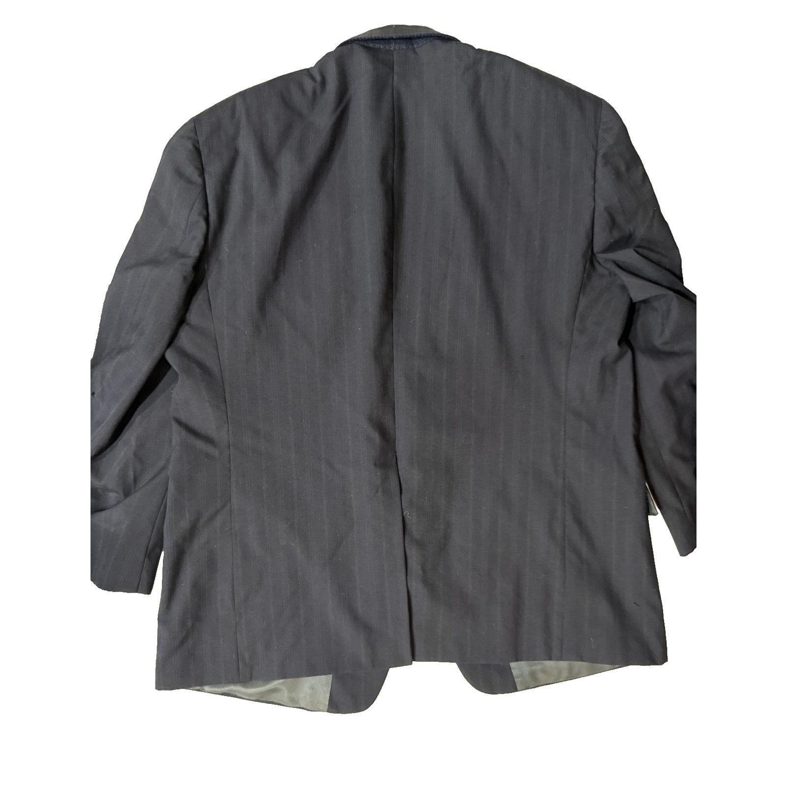 Austin Reed Vintage 80s Austin Reed Blazer Mens LG Navy Pinstripe London Size 50R - 8 Thumbnail