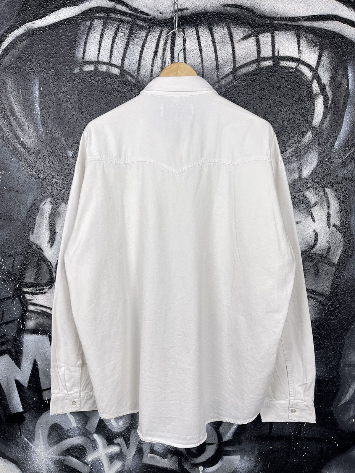 Levi's Vintage Levi’s Western White Shirt Long Sleeve Men’s Size XL Size US XL / EU 56 / 4 - 8 Thumbnail